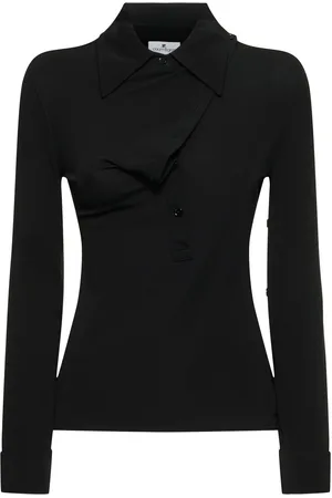 Courrèges Oblique Crepe Jersey Shirt