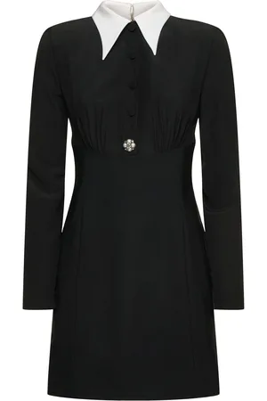 VERSACE Silk Crepe De Chine Mini Dress
