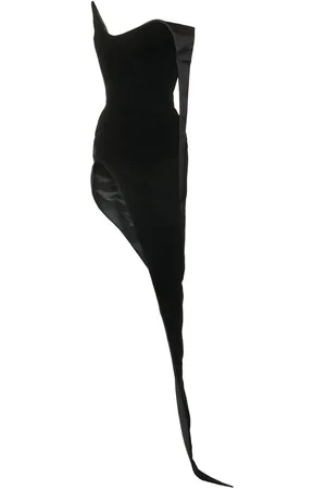 MUGLER Lounge Velvet Long Dress