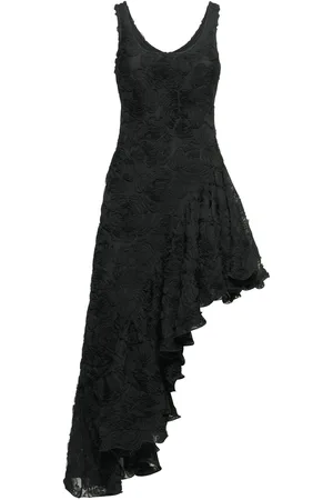 ROTATE Tanmieka Ruffled Flower Mesh Dress