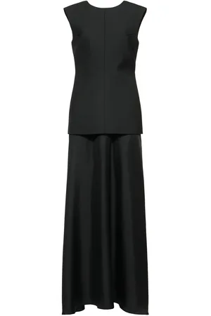Rohe Open Back Long Dress W/ Silk Skirt
