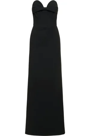 MAGDA BUTRYM Strapless Wool Blend Long Dress