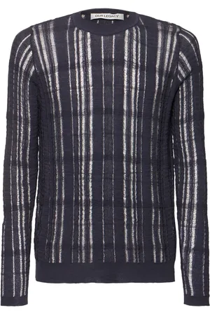 OUR LEGACY Formal Round Neck Cotton Blend Sweater