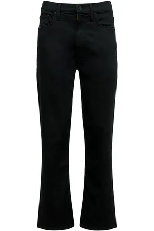 Mother The Rider High Rise Cotton Blend Jeans