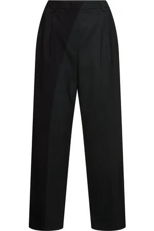 Msgm Wool Blend High Rise Pants