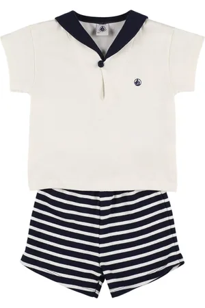 Petit Bateau Sailor Cotton Jersey Top & Shorts