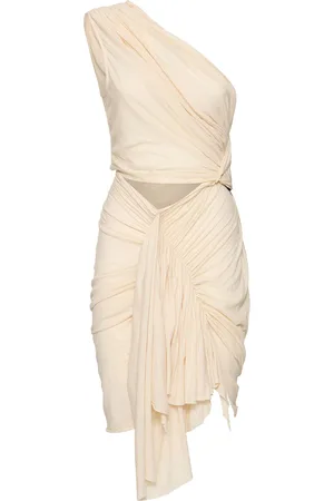 Rick Owens Fog Cotton Mini Dress
