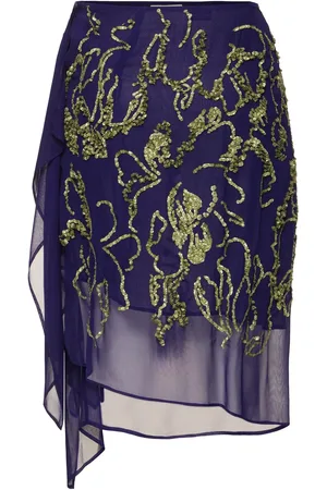 DRIES VAN NOTEN Sima Sequined Organza Skirt