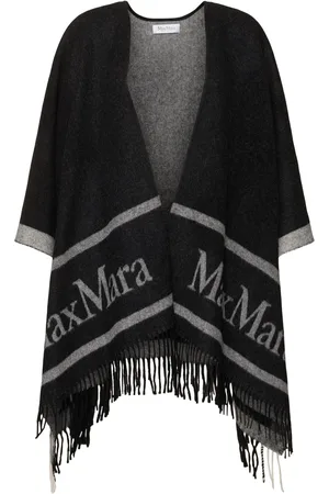Max Mara Hilde Fringed Wool Poncho