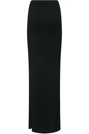 Jacquemus La Jupe Peplo Long Skirt W/ Slit