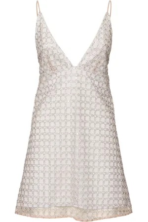 ROTATE Lorina Beaded A-line Mini Dress