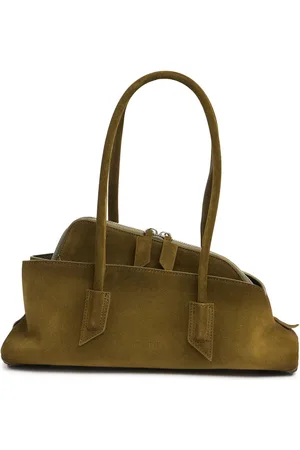 The Attico Small La Passeggiata Suede Bag
