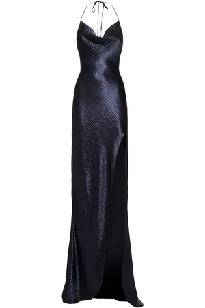 Roberto Cavalli Shiny Side Slit Maxi Dress