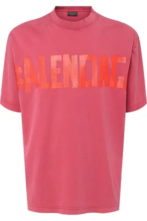 Balenciaga Tape Type Logo Cotton T-shirt