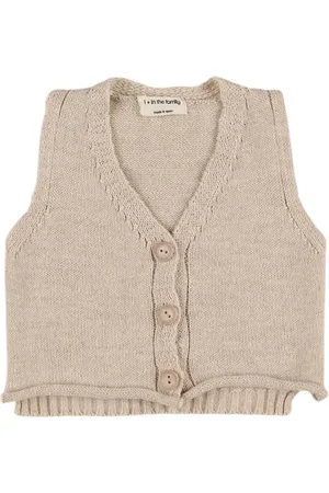 1+ IN THE FAMILY Cotton & Linen Knit Vest