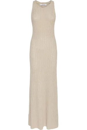 Max Mara Uccio Cotton & Linen Long Dress