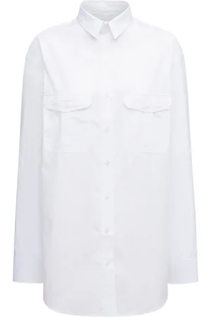 WARDROBE.NYC Cotton Poplin Mini Shirt Dress