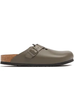 Birkenstock Boston Natural Leather Mules