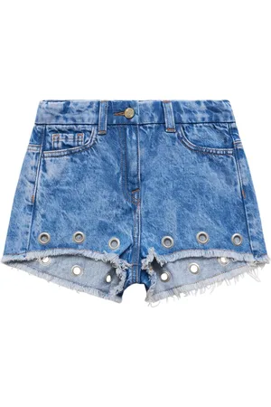 MONNALISA Cotton Denim Shorts