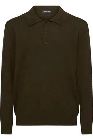 Frescobol Carioca Teo Buttoned Cotton Blend L/s Polo