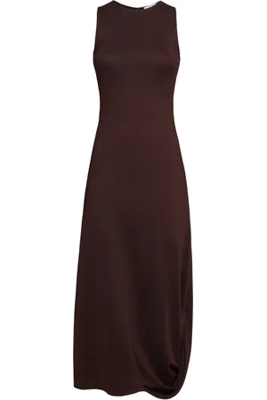 LEMAIRE Silk Viscose Interlock Twisted Hem Dress