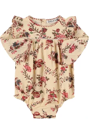 Emile & Ida Printed Cotton Bodysuit