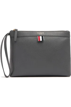 Thom Browne Soft Grained Leather Toiletry Bag
