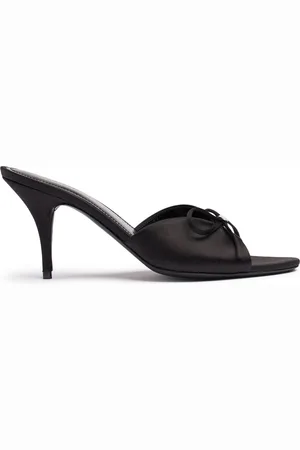 Balenciaga Knife Bow Viscose & Silk Sandals