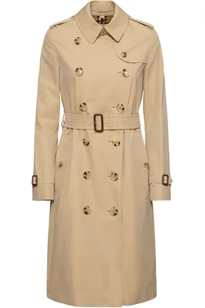 Burberry Kensington Long Canvas Trench Coat