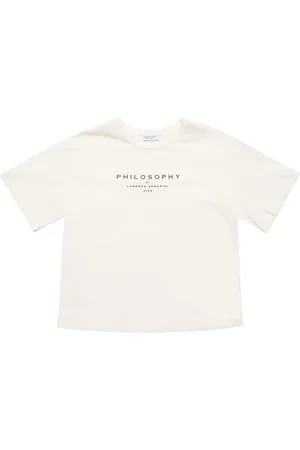 Philosophy Printed Logo Cotton Jersey T-shirt