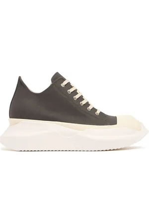 Rick Owens Abstract Denim Low Sneakers