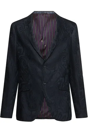 Etro Roma Paisley Linen Blend Jacket