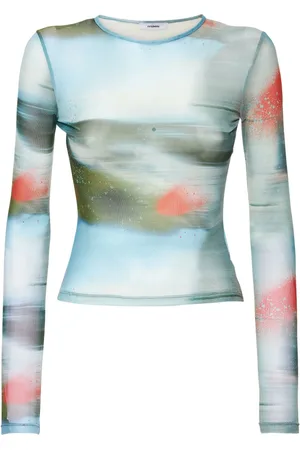 Miaou Printed Power Mesh T-shirt