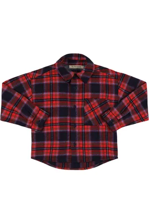 The New Society Printed Cotton Madras Shirt