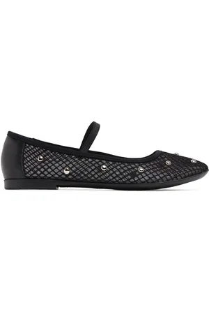 Philosophy Embellished Fishnet Ballerinas