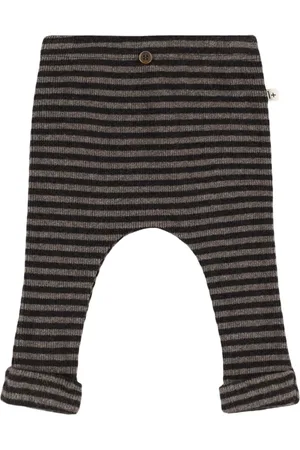 1+ IN THE FAMILY Striped Cotton Blend Jersey Pants