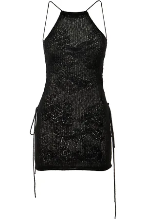 Marco Rambaldi Knit Mohair Blend Mini Halter Dress