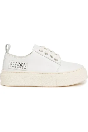 Maison Margiela Leather Lace-up Sneakers
