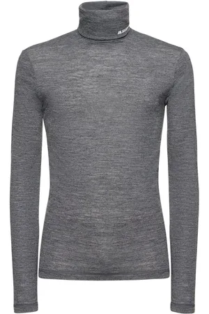 Jil Sander Wool Jersey Turtleneck T-shirt