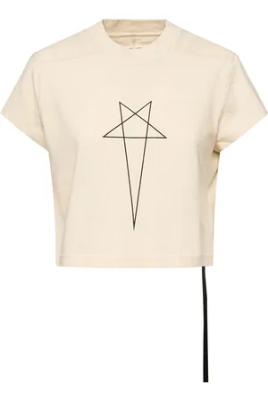 Rick Owens Level T Cropped Cotton T-shirt