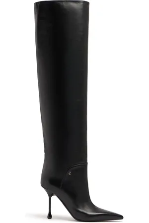 Jimmy Choo 95mm Cycas Kb Leather Knee High Boots