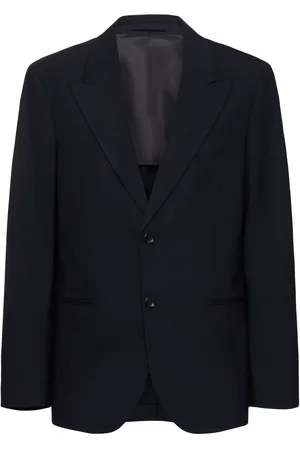Seven Gauge Single Breast Tropical Wool Blend Blazer