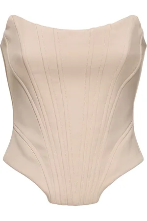 GIUSEPPE DI MORABITO Wool Strapless Bustier Top
