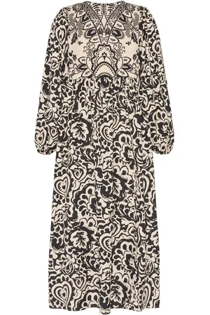 Max Mara Anzio Printed Poplin Midi Dress