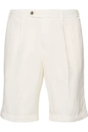 PT Torino Lyocell Blend Herringbone Shorts