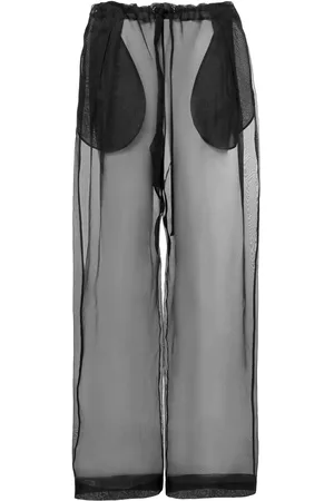 Khaite Trenton Stretch Silk Organza Pants