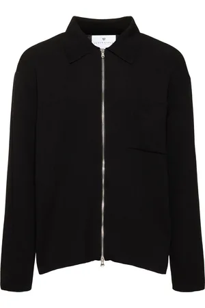 Seven Gauge Zipped Crepe Overshirt