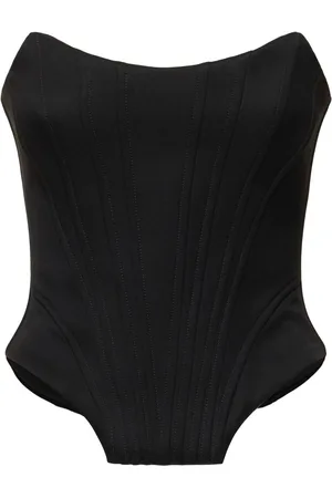 GIUSEPPE DI MORABITO Wool Strapless Bustier Top