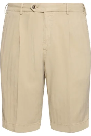 PT Torino Lyocell Blend Herringbone Shorts