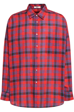The Row Lancaster Checked Cotton Shirt